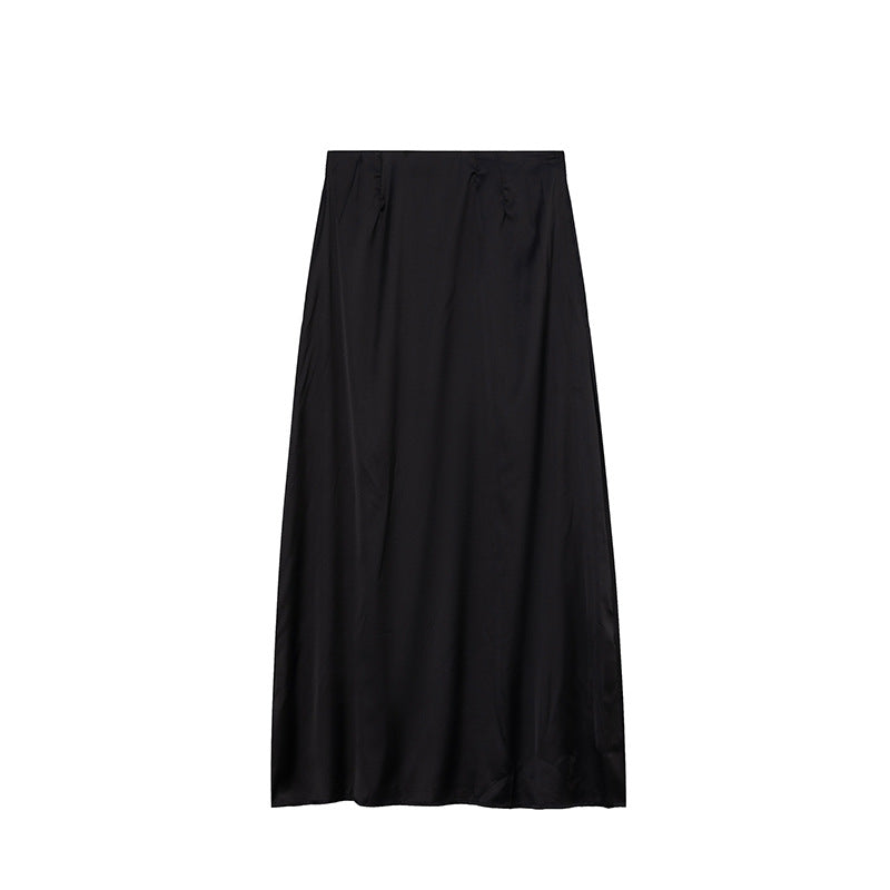 Damen Maxirock aus hochwertigem Satin mit elegantem Schnitt und fließendem Fall Stalluxe