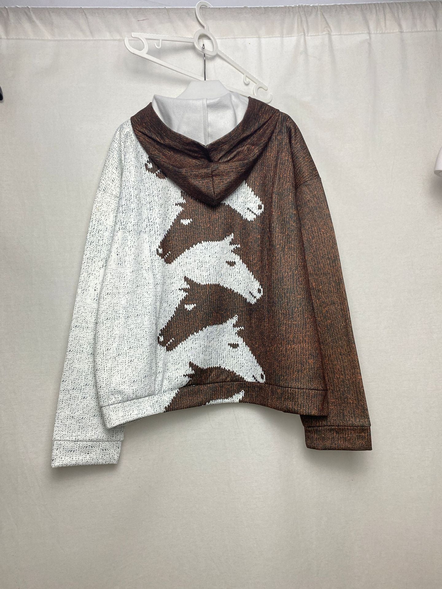 Damen Gemütlicher Hoodie mit Pferdemotiv Stalluxe