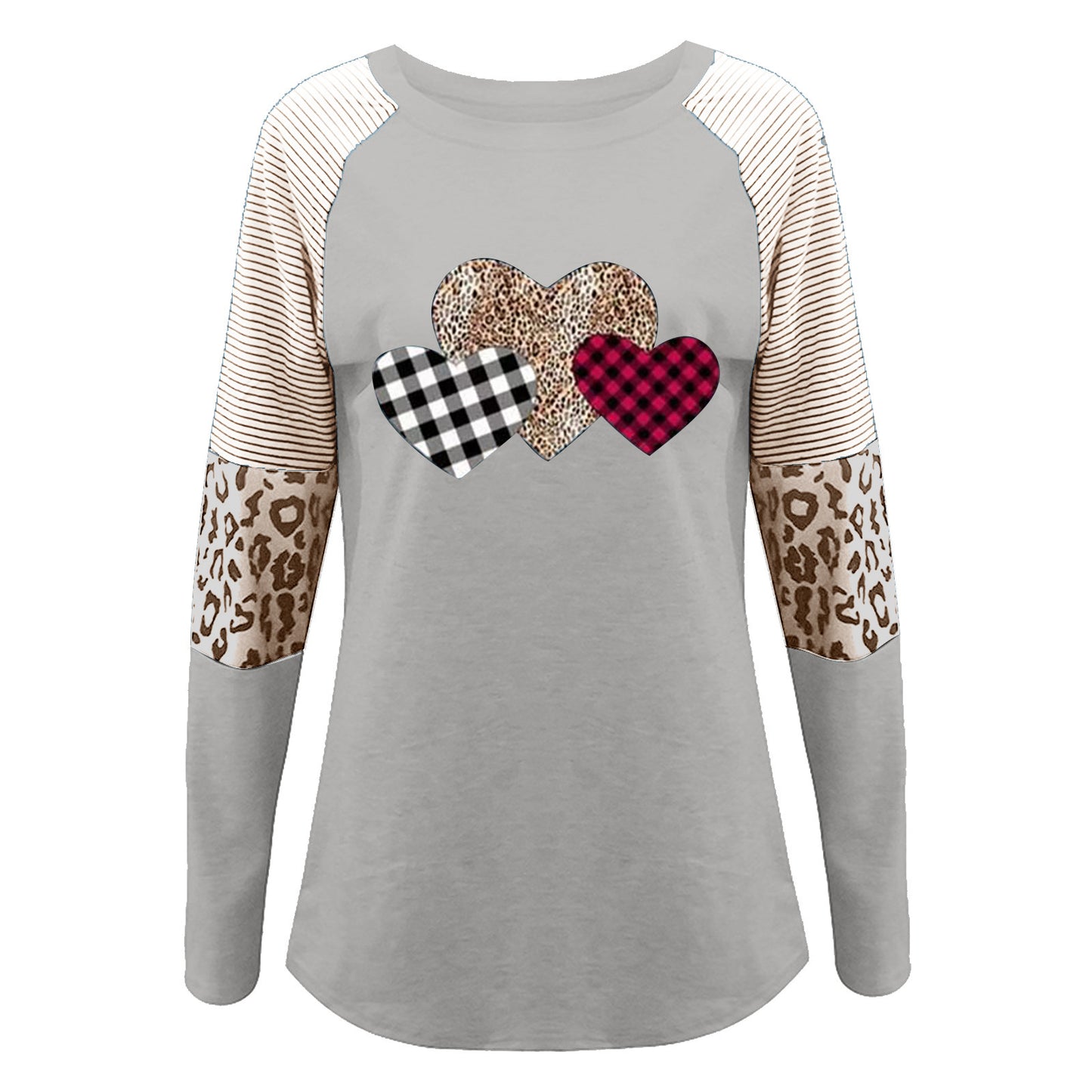 Damen Langarmshirt mit herzigen Motiven und trendigen Mustern Stalluxe