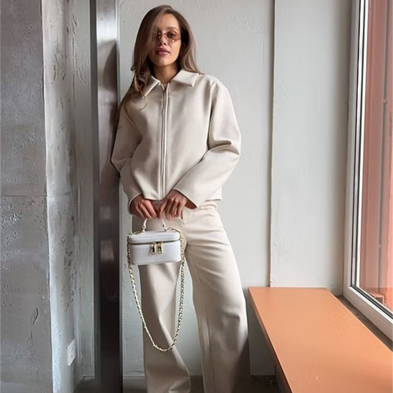Damen modische Kurzjacke mit trendigem Reißverschluss und lässigem Schnitt Stalluxe
