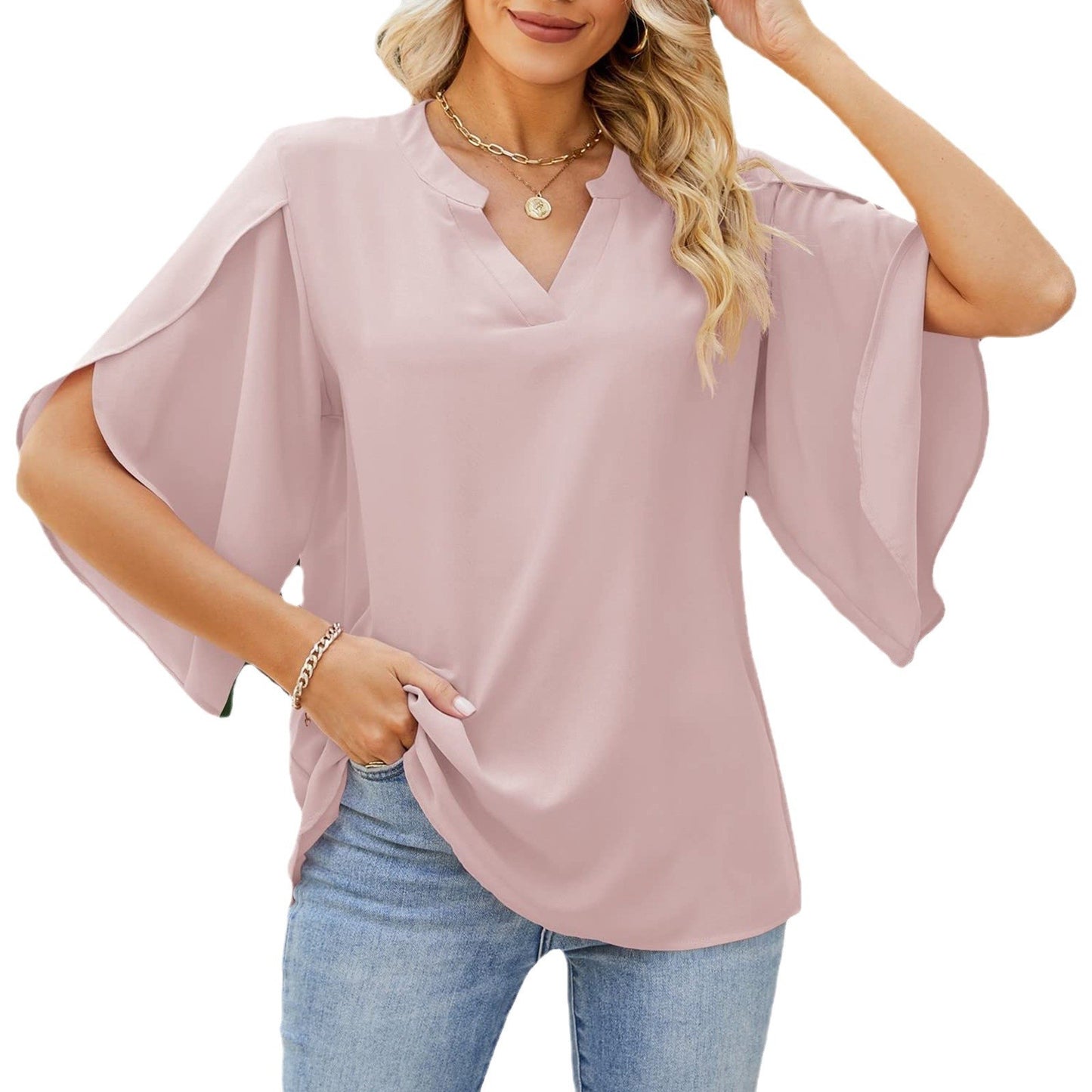 Women's Elegant Flowy Blouse Stalluxe