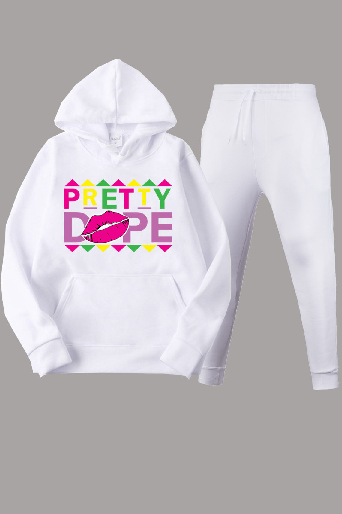 Damen Sweatpants- und Hoodie-Set mit modernem Grafiken und kreativem Aufdruck Stalluxe