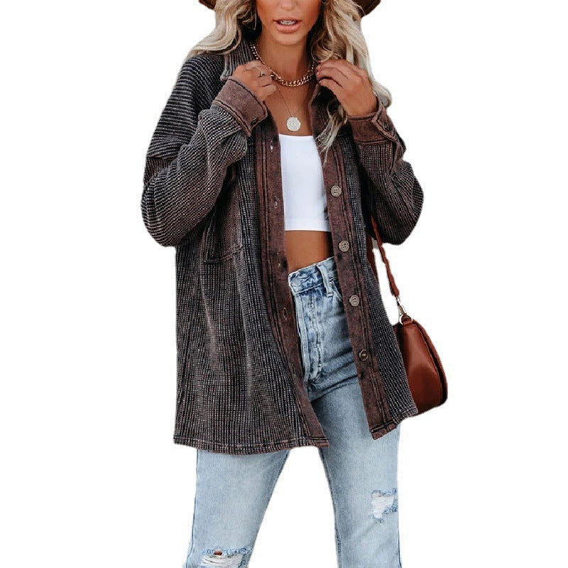 Damen Overshirt mit zwei Brusttaschen und lässiger Passform Stalluxe