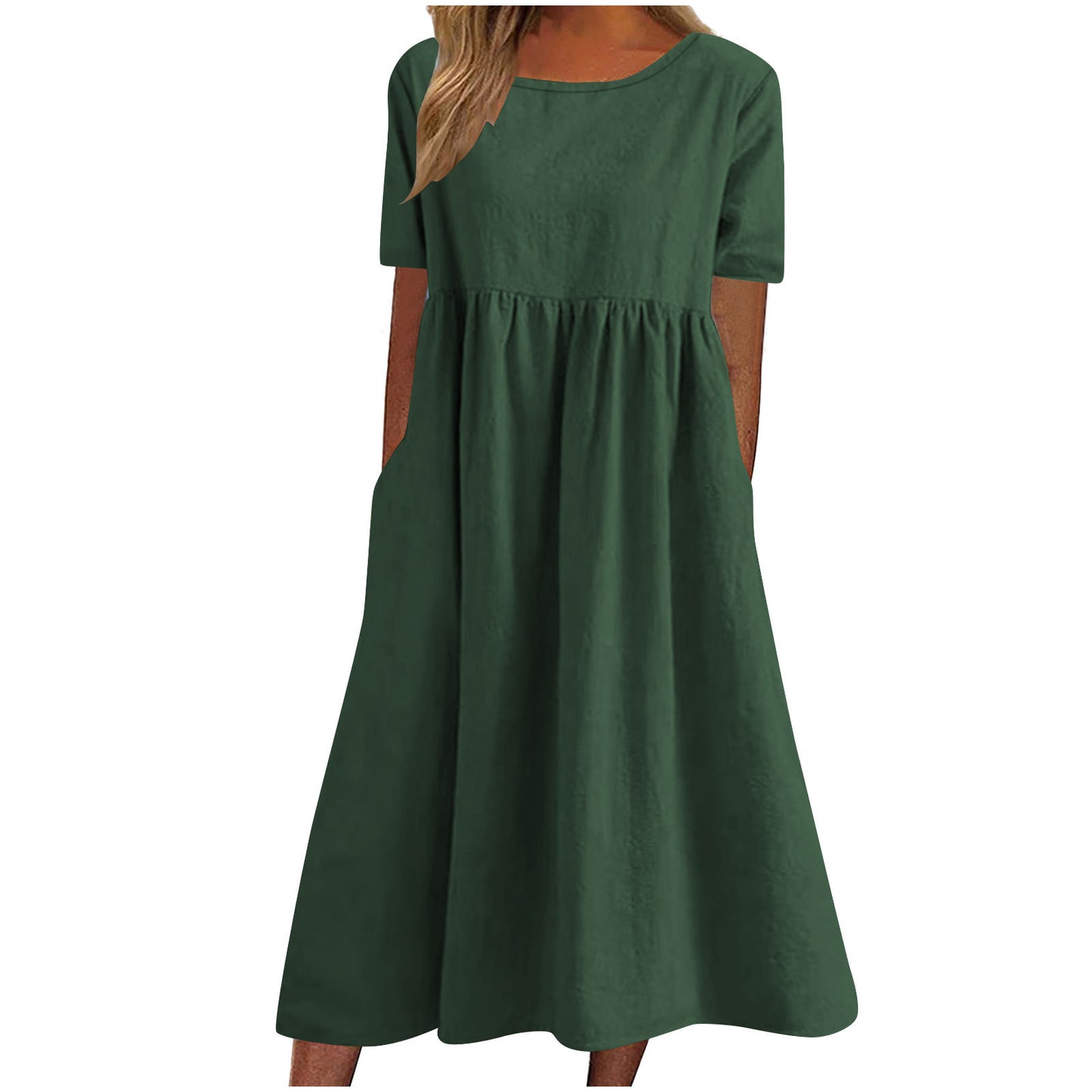 Damen lässiges Maxikleid mit Taschen Stalluxe