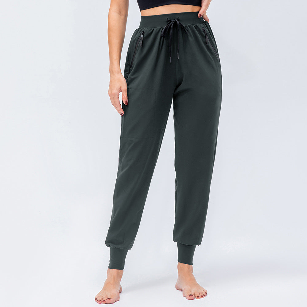 Damen sportive Jogginghose mit verstellbarem Bund und Seitentaschen Stalluxe