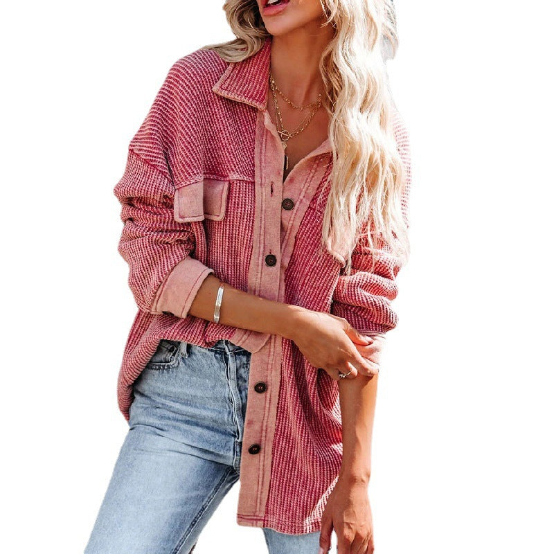 Damen Oversized Hemdjacke Stalluxe