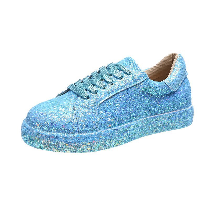 Damen Glitzernde Freizeit-Sneaker mit atmungsaktiver Sohle und rutschfestem Design Stalluxe