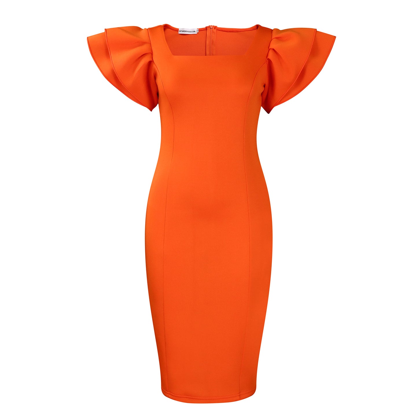 Damen Elegantes Kleid mit voluminösen Ärmeln Stalluxe