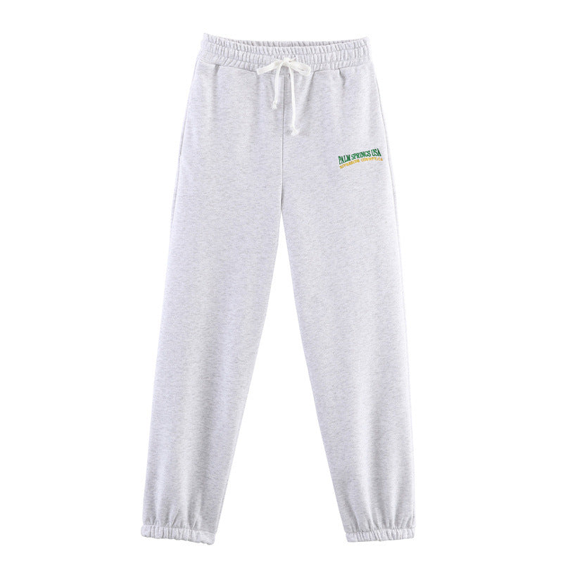 Damen Sportliche Sweatpants mit elastischem Bund und praktischem Logo Stalluxe