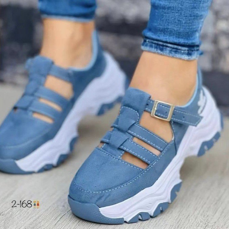 Damen Sportliche Schnürsandalen mit robustem Profil und verstellbaren Riemen Stalluxe