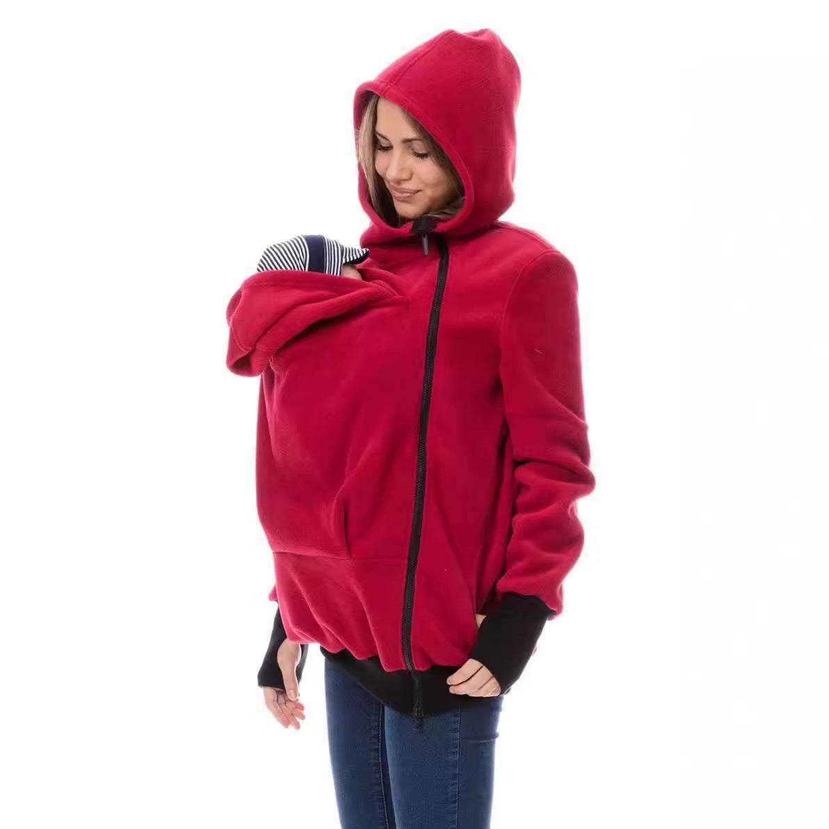 Damen Tragejacke aus kuscheligem Fleece mit verlängertem Schnitt Stalluxe