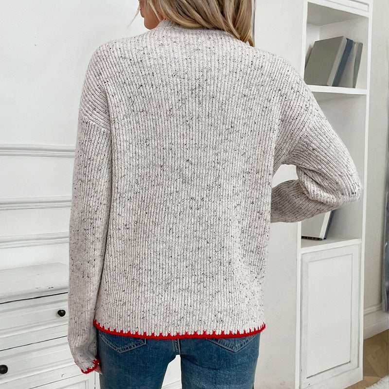 Damen Pullover mit Herzapplikation Stalluxe