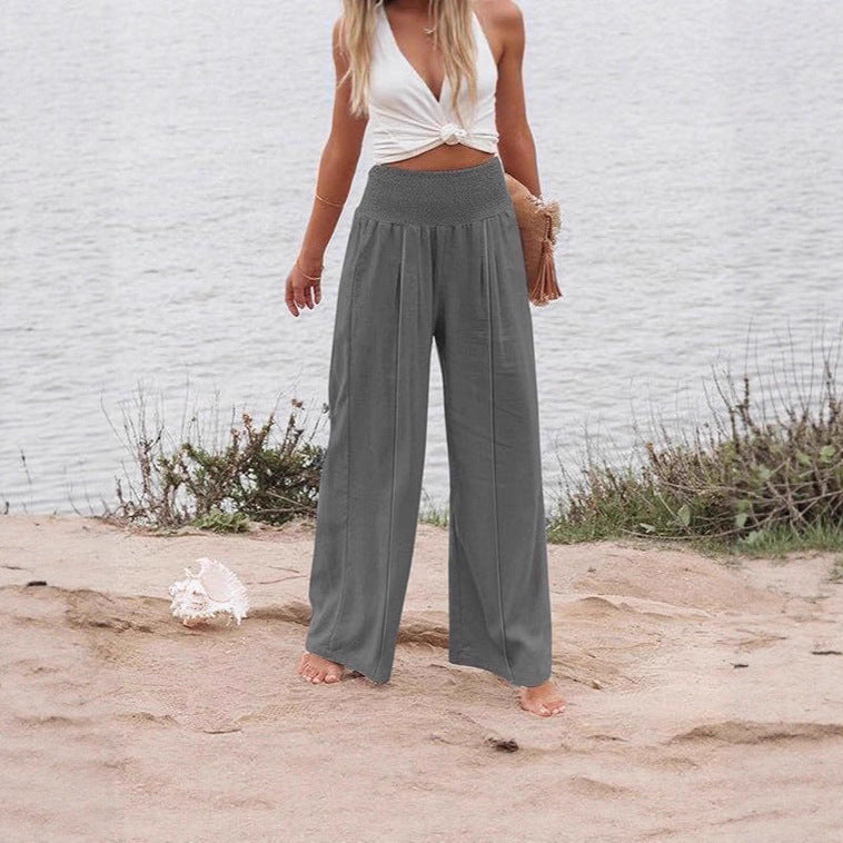 Damen Elegante und luftige Palazzohose Stalluxe