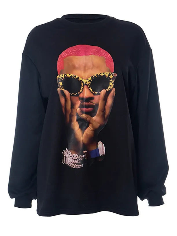 Damen Sweatshirt mit künstlerischem Druck Stalluxe