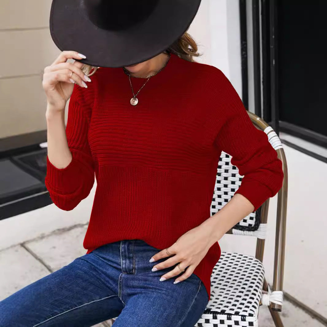 Damen Grobstrick Pullover mit lässigem Schnitt und atmungsaktiver Textur Stalluxe