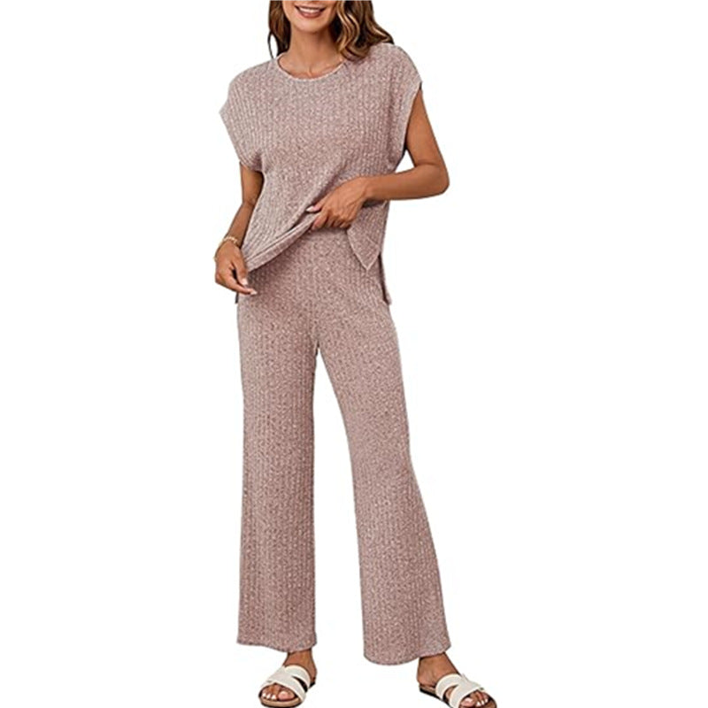 Damen gestrickter Zweiteiler-Anzug Stalluxe