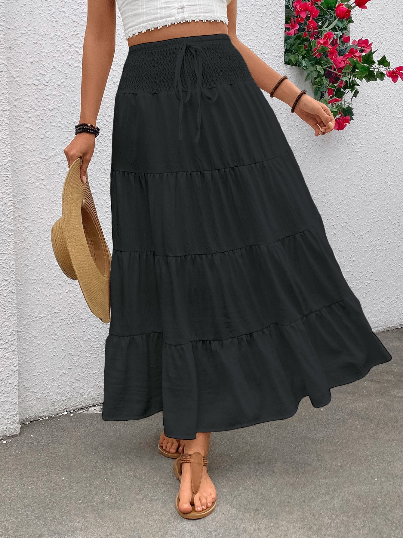 Damen Maxi Rock Stalluxe