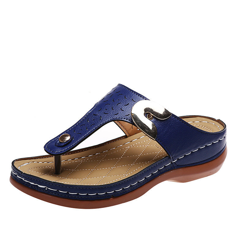 Damen Komfortable Zehentrenner-Sandalen mit modischem Riemen-Design Stalluxe