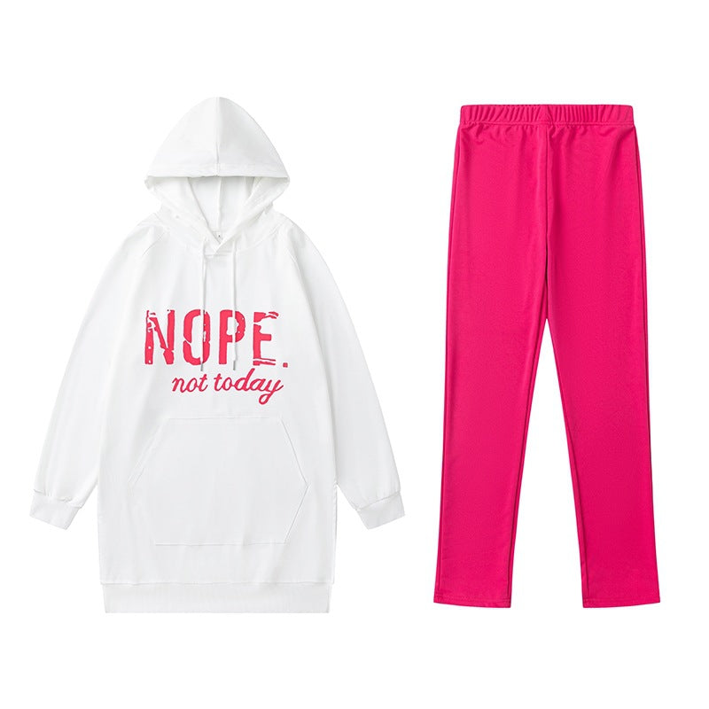 Damen Sportliches Hoodie und Jogginghose Set Stalluxe