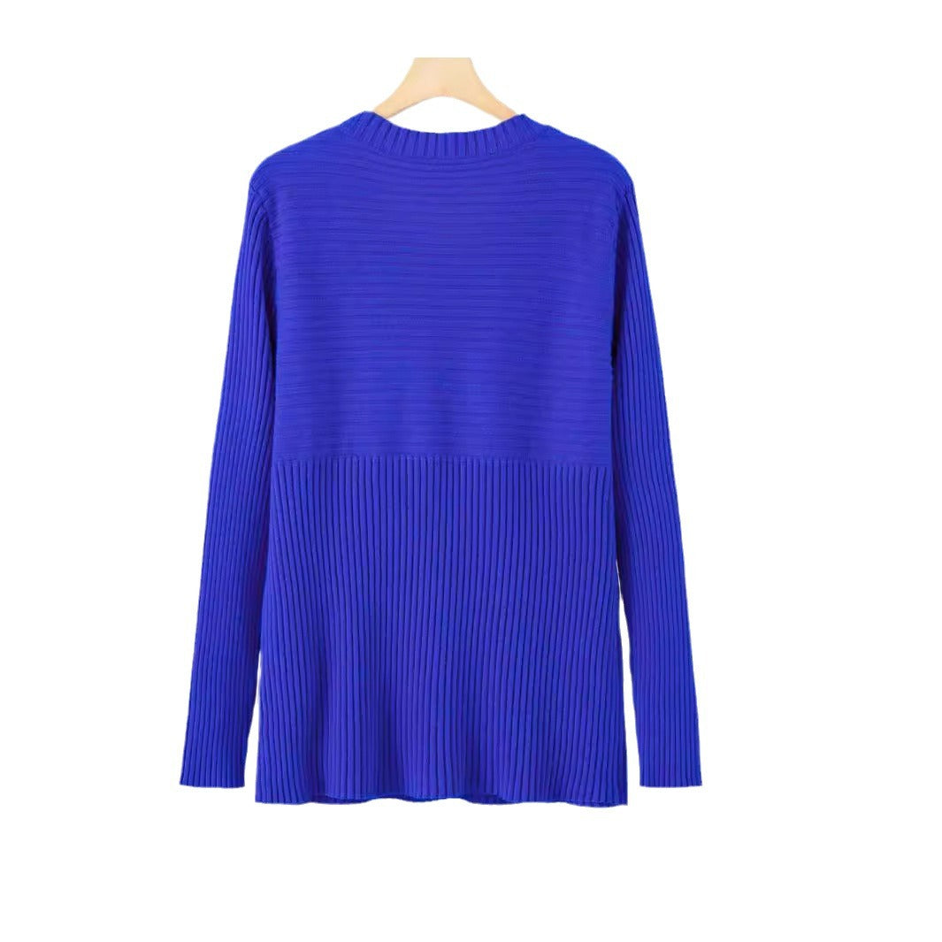 Damen Feinstrickpullover mit strukturiertem Design und Rundhalsausschnitt Stalluxe