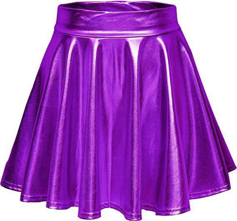 Women's Stylish High-Waisted Faux Leather Skirt Stalluxe