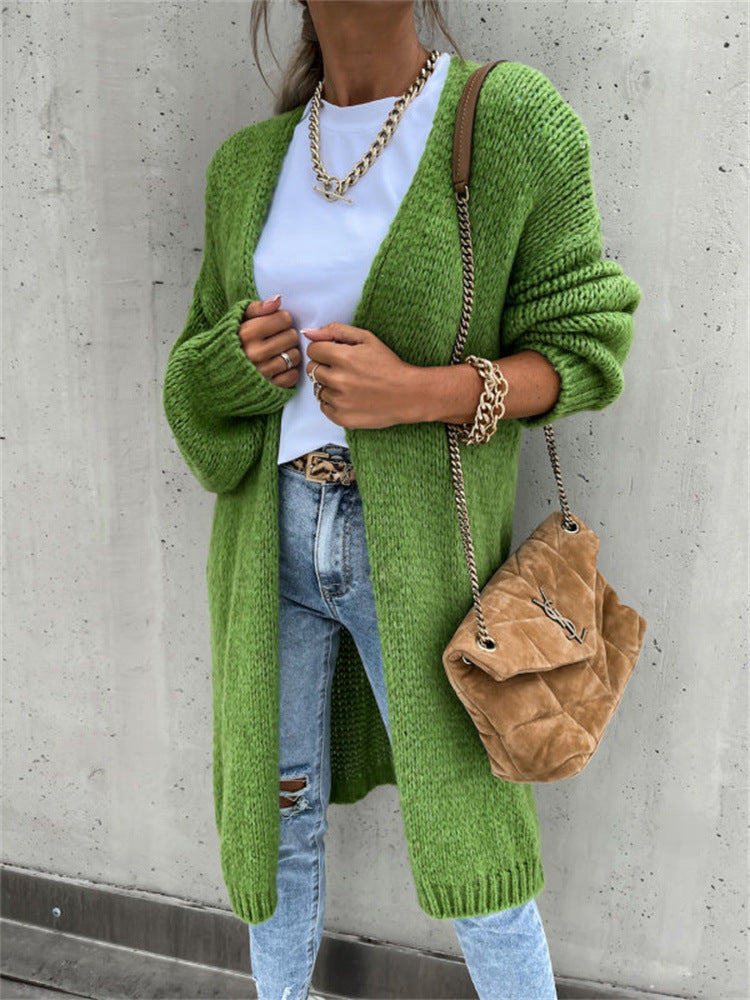 Damen Offene Strickjacke mit groben Maschen und lässigem Schnitt Stalluxe