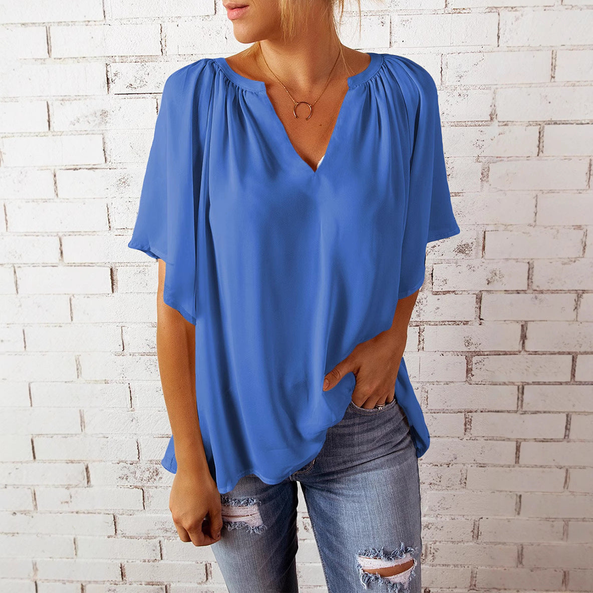 Women's Elegant Chiffon Blouse Stalluxe