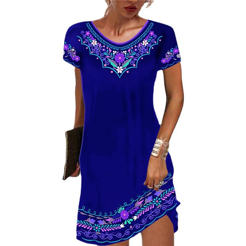 Damen Verspieltes Sommerkleid mit Blumenmuster Stalluxe