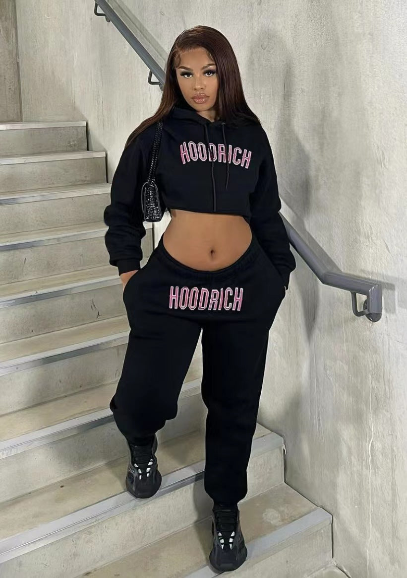 Herren Sportlicher Hoodie und Jogginghose-Set mit modischem Schriftzug Stalluxe