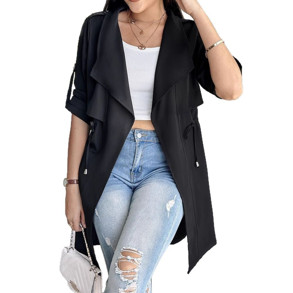 Damen Chiffoneroverall mit lässigem Schnitt und modernem Gürtel Stalluxe