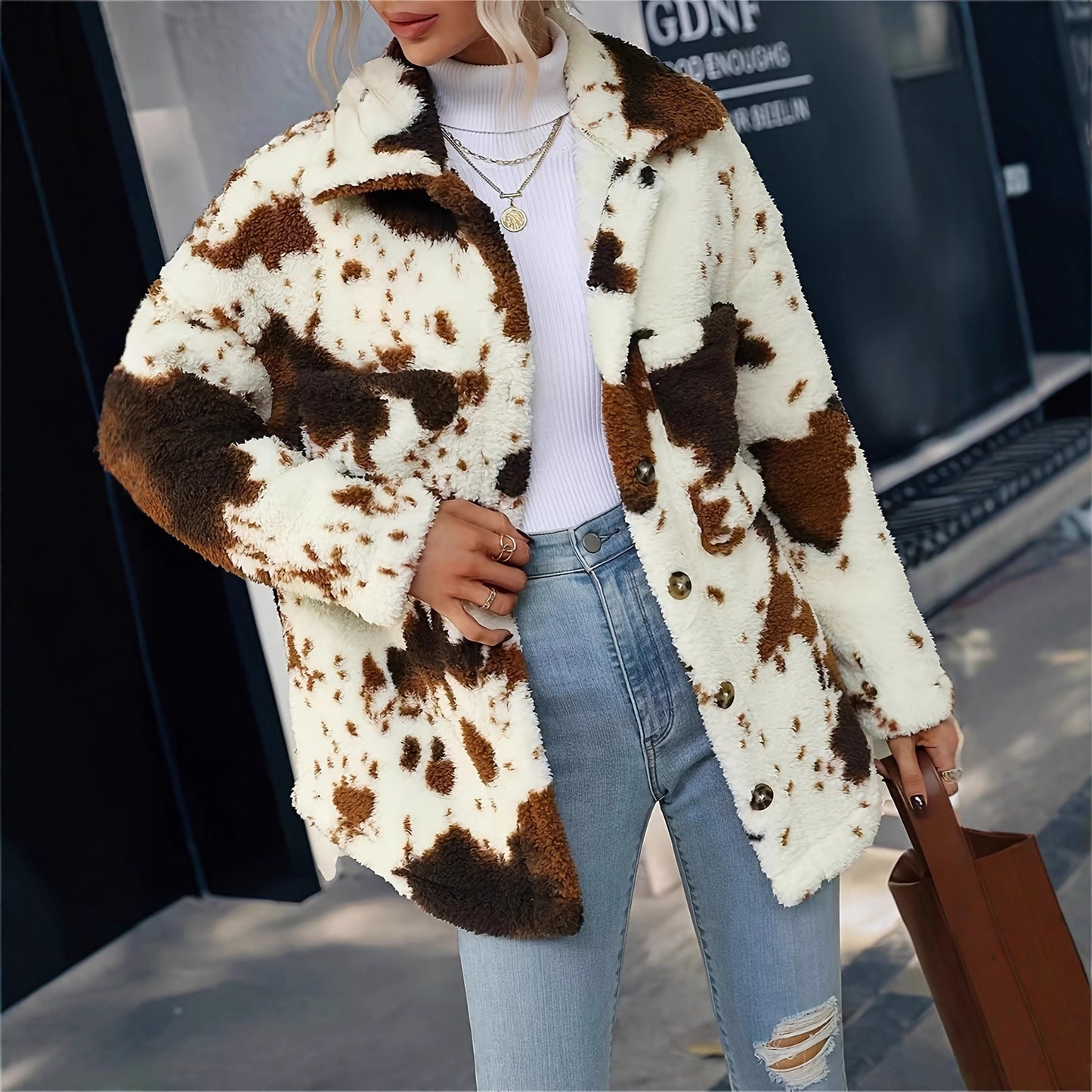 Damen Plüschjacke Stalluxe