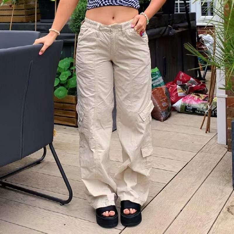 Damen Cargo-Hose mit weitem Schnitt und praktischen Seitentaschen Stalluxe