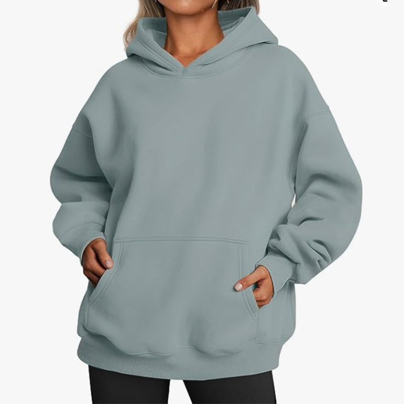 Damen Hoodie mit integriertem Taschen-Design und weichem Innenfutter Stalluxe