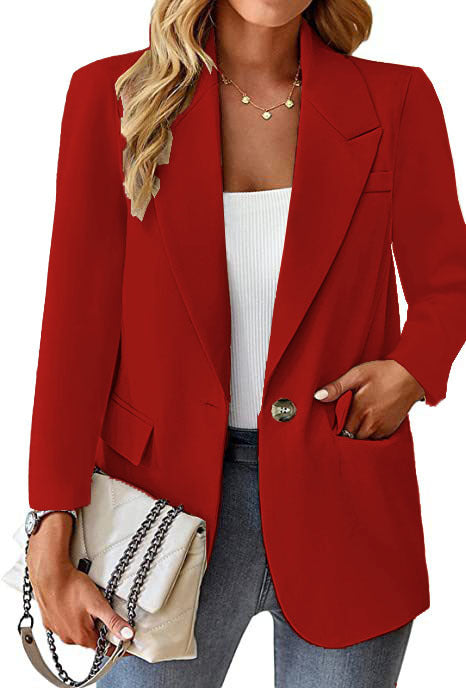 Damen Eleganter Oversized Blazer mit Taillierung und praktischen Taschen Stalluxe