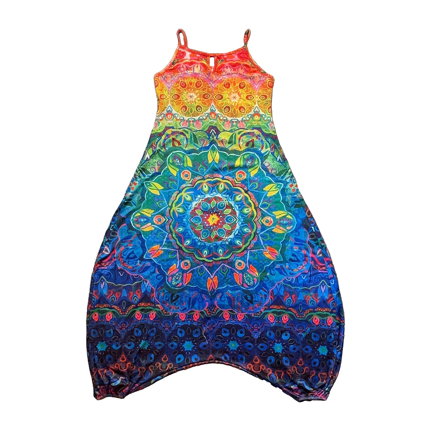 Damen entspanntes Jumpsuit mit grafischem Print und verstellbaren Trägern Stalluxe