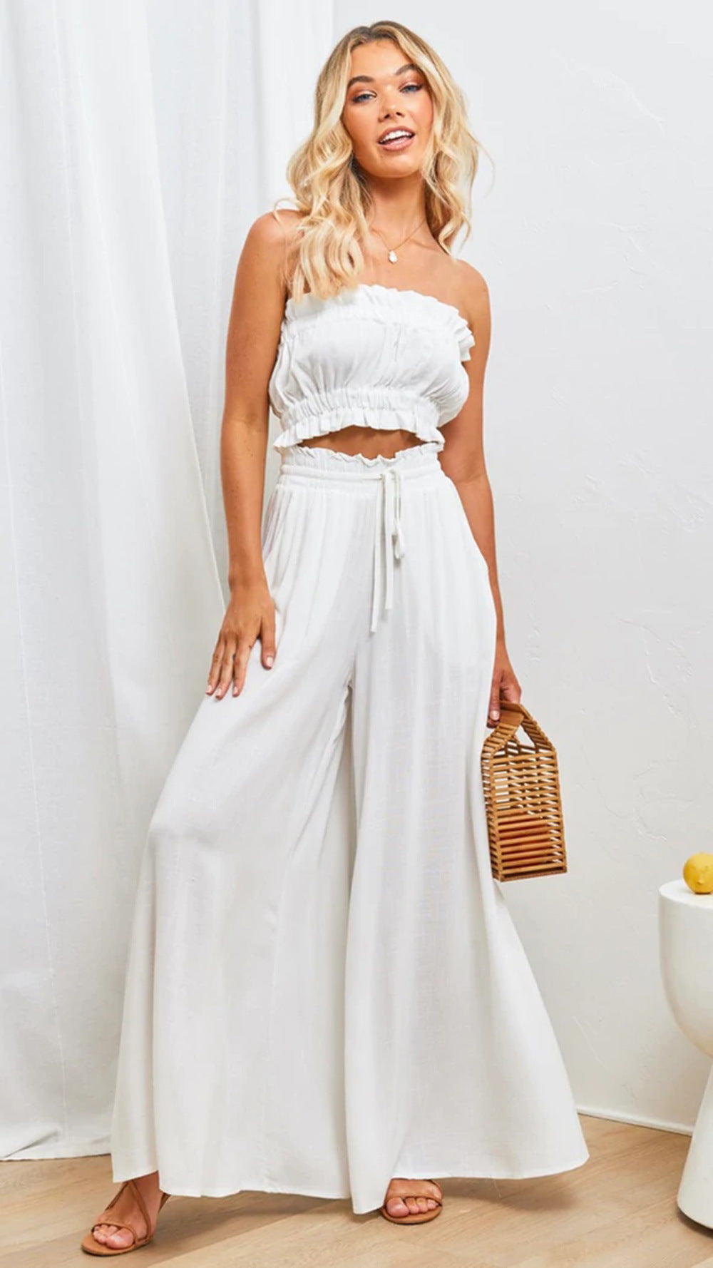 Damen luftiger Maxi-Rock mit tailliertem Gummibund und praktischen Seitentaschen Stalluxe
