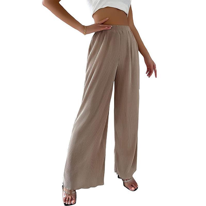 Women's Flowing Pleated Wide-Leg Trousers Stalluxe