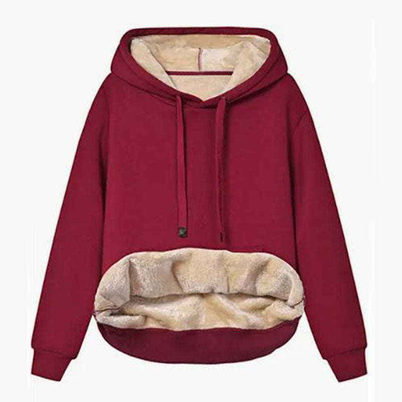 Damen Kuscheliger Kapuzenpullover mit Fleece-Futter Stalluxe