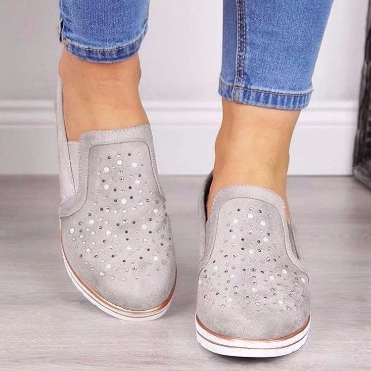 Damen Wedge-Sneaker mit funkelnden Applikationen Stalluxe