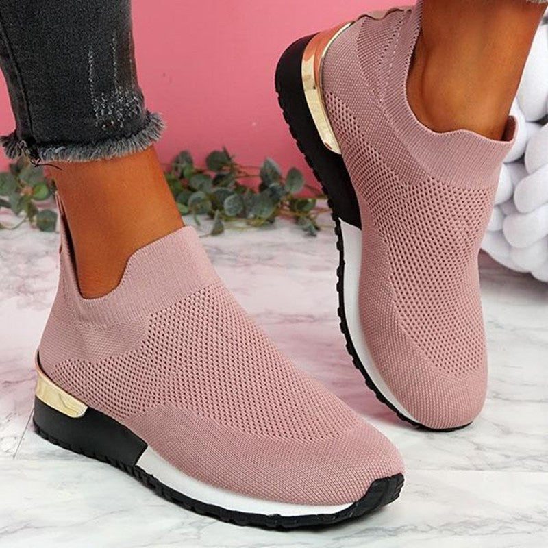 Damen modische Sneakersocke mit atmungsaktiver Mesh-Oberfläche Stalluxe