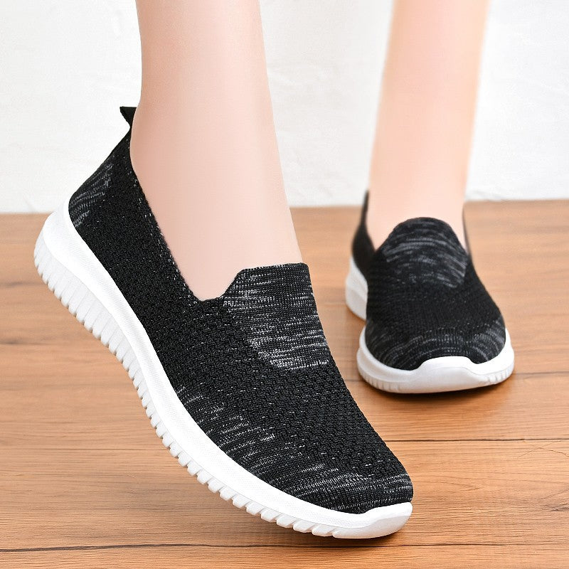 Damen Slip-On Sport-Sneaker mit atmungsaktivem Obermaterial und rutschfester Sohle Stalluxe