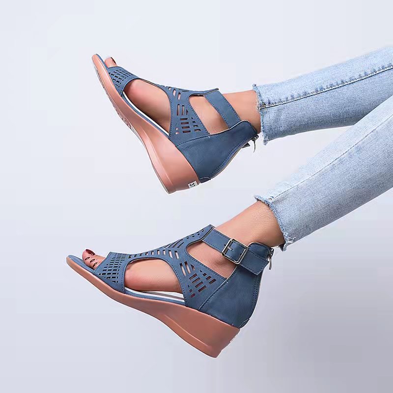 Damen Absatzsandalen mit atmungsaktiven Einsätzen Stalluxe
