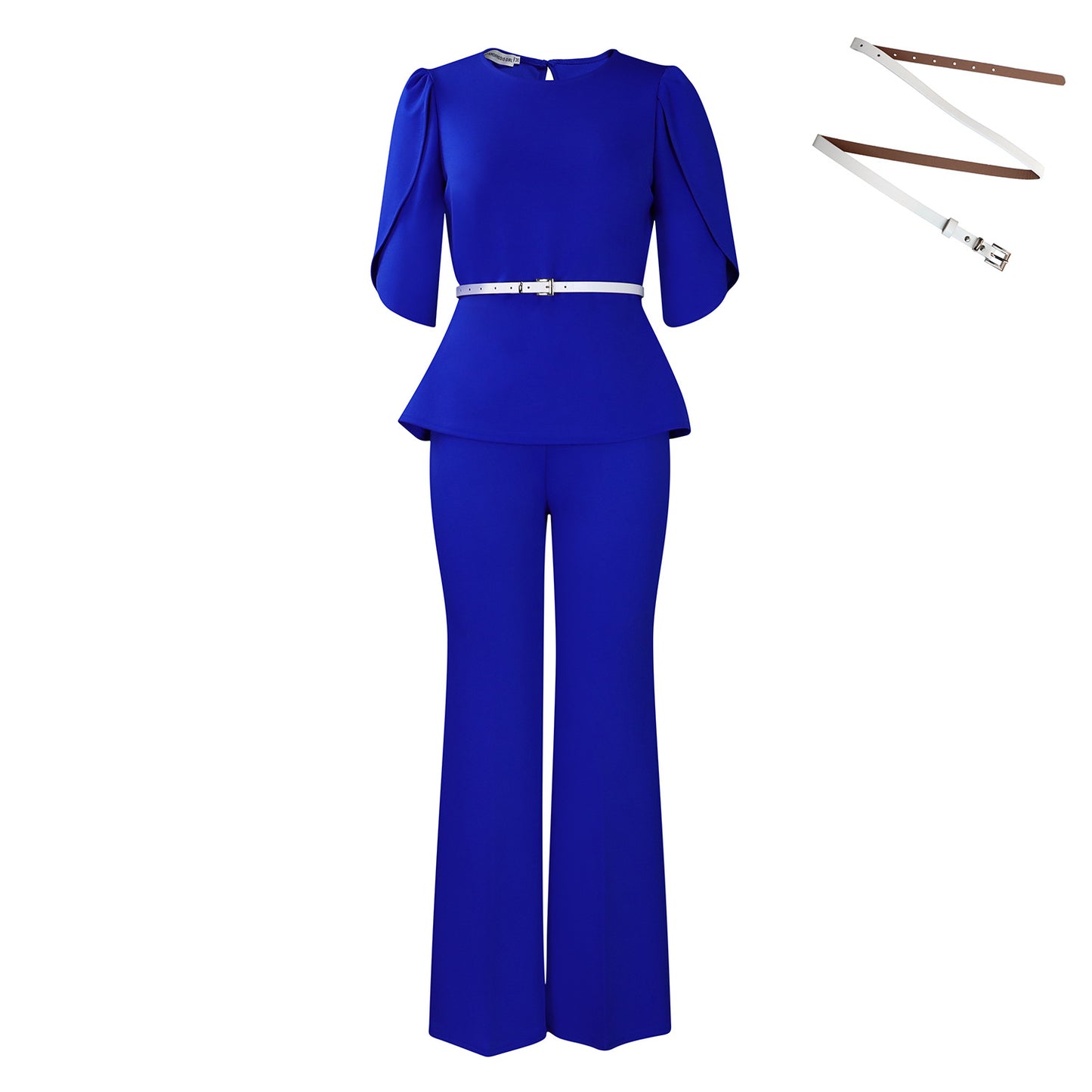 Damen elegante und modische Kombination aus Oberteil und Hose Stalluxe