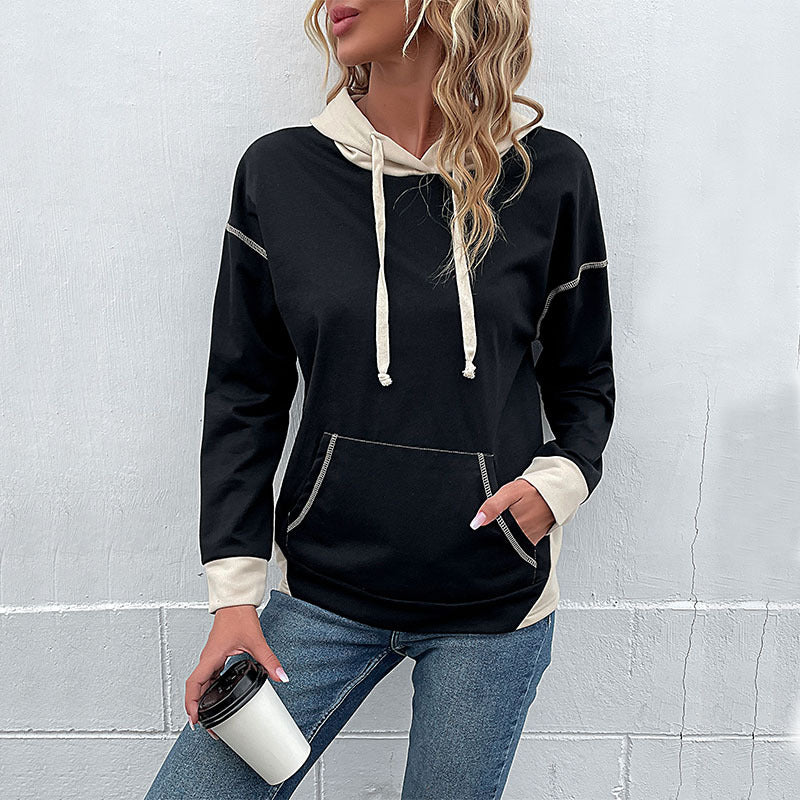 Damen lässiger Kapuzenpullover mit praktischem Kängurutaschen-Design Stalluxe