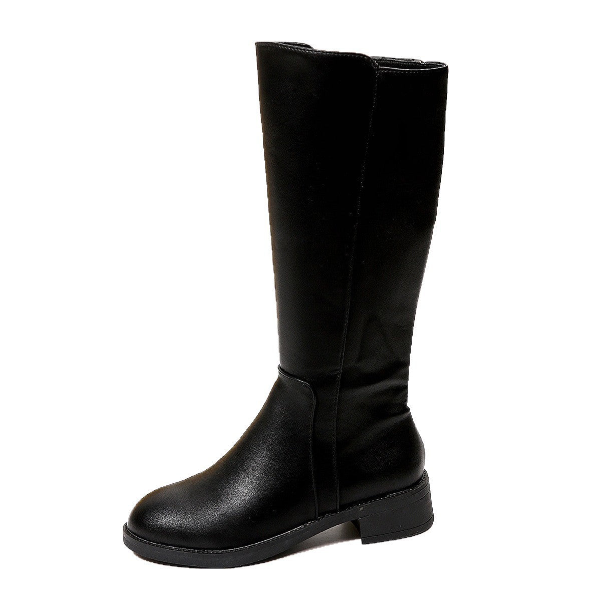 Damen Hochamtliche Stiefel mit seitlichem Reißverschluss und robustem Blockabsatz Stalluxe
