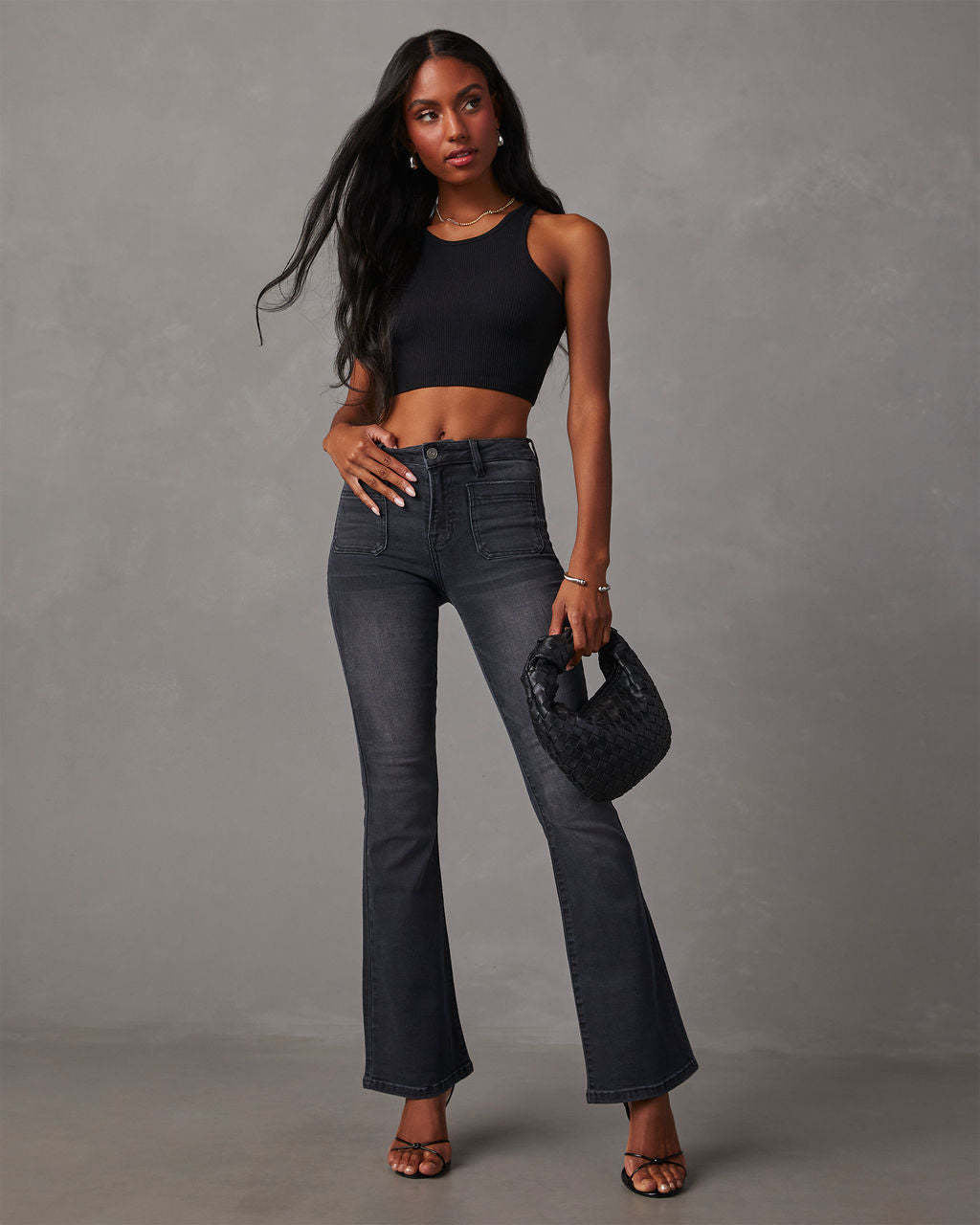 Damen Flared Jeans mit hoher Taille und stylischem Schnitt Stalluxe