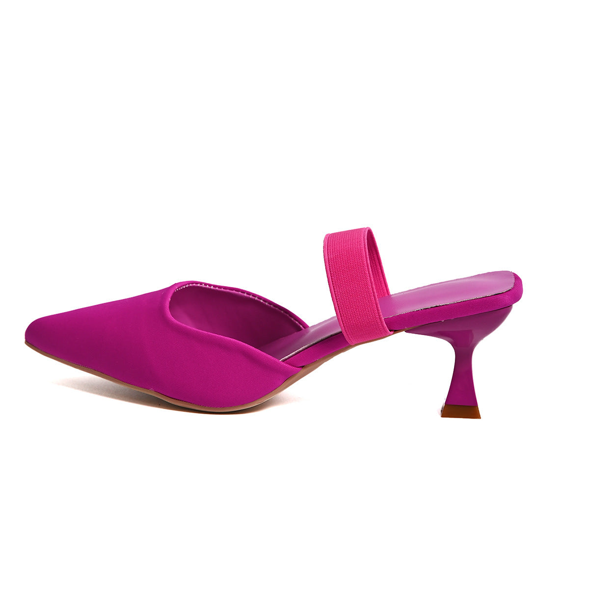 Damen Slingback-Pumps mit elastischem Riemen und modischem Spitzendesign Stalluxe