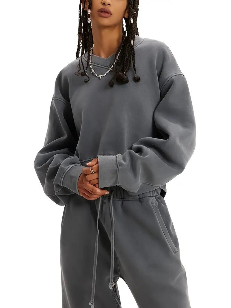Damen gemütlicher Oversized Sweatpullover mit lässigem Schnitt Stalluxe
