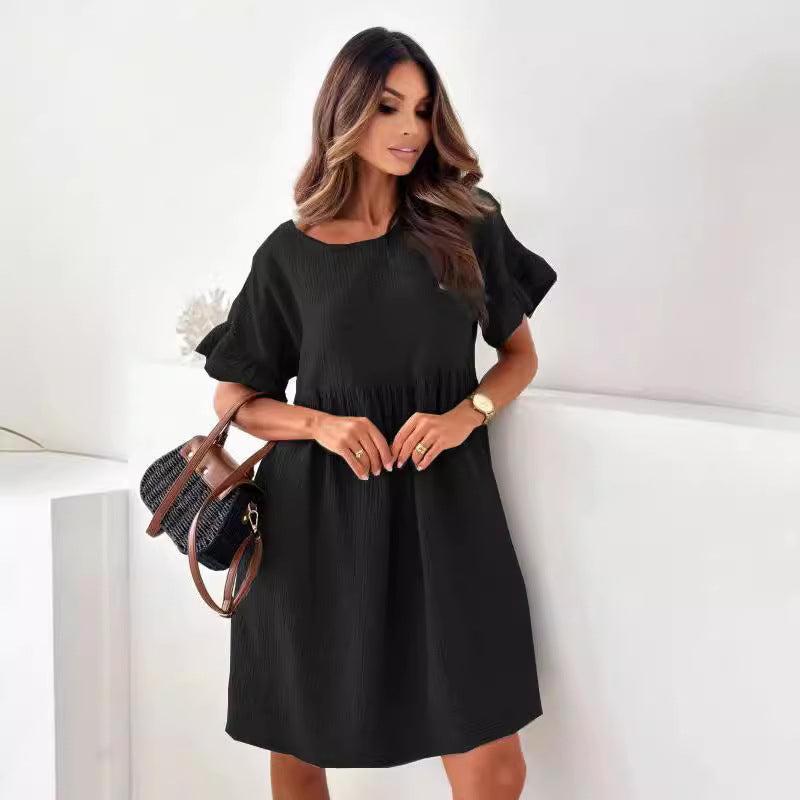 Damen Freizeitkleid im lockeren Schnitt aus leichtem Material Stalluxe