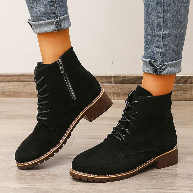 Damen modische Ankle Boots mit robustem Profil Stalluxe